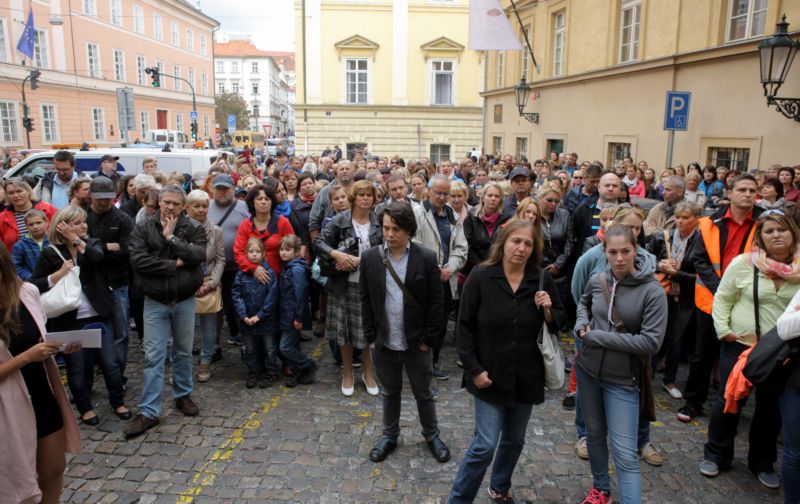 Demonstrace studentů UJAK. Demonstrace studentů UJAK.