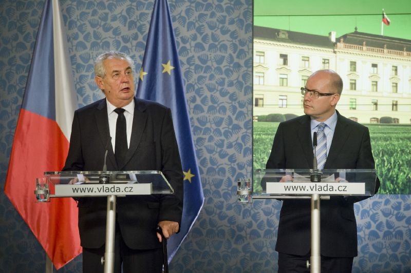 Miloš Zeman a Bohuslav Sobotka.