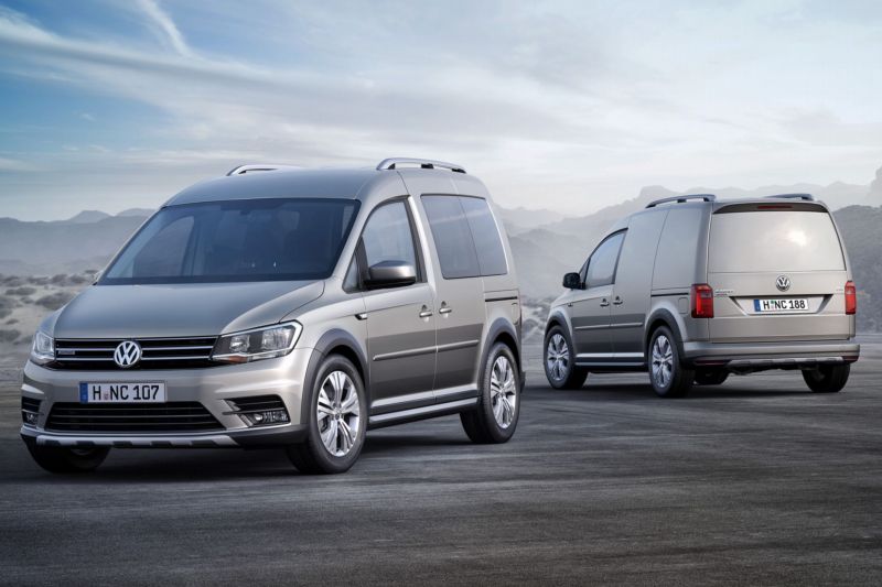 Caddy Alltrack je vybavený stylovými terénními prvky.