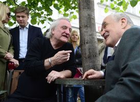 Bořek Šípek v rozhovoru s Karlem Schwarzenbergem.