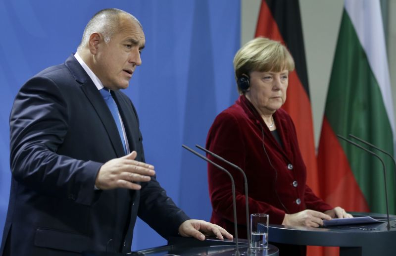 Bulharský premiér Bojko Borisov a německá kancléřka Angela Merkelová.