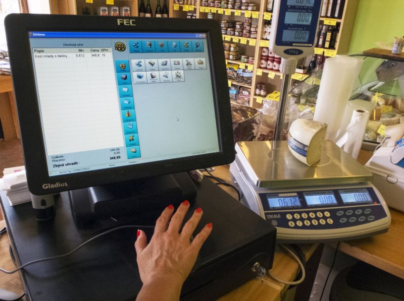 Elektronická evidence tržeb v registračních pokladnách ve Štěchovicích (ilustrační foto).