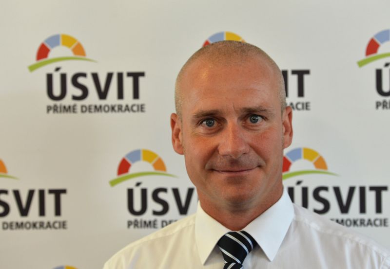 Předseda strany Úsvit Miroslav Lidinský.