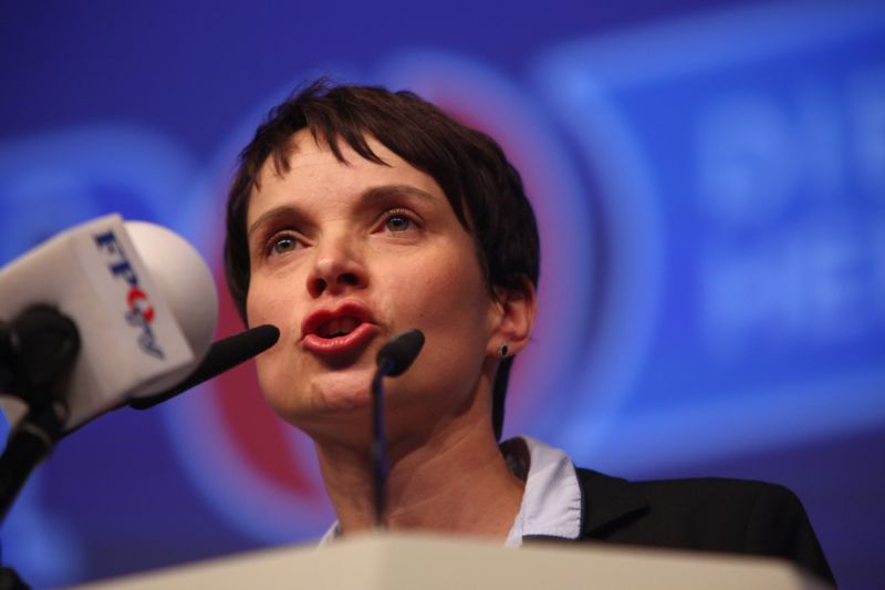 Předsedkyně populistické Alternativy pro Německo (AfD) Frauke Petryová.