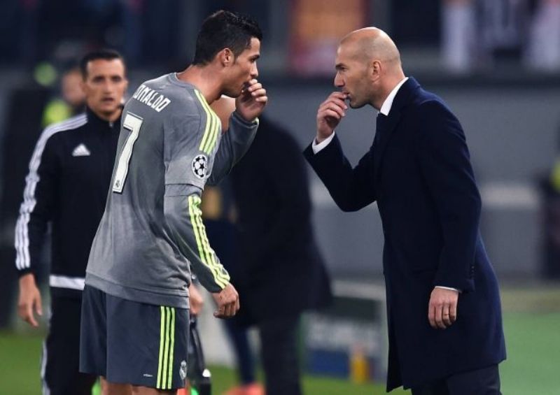 Zinedine Zidane a Cristiano Ronaldo.