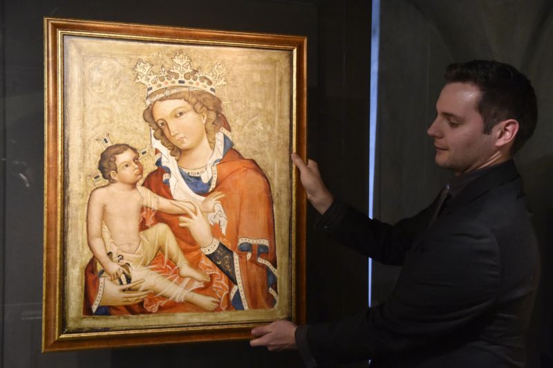 Gotický obraz Madona z Veveří.