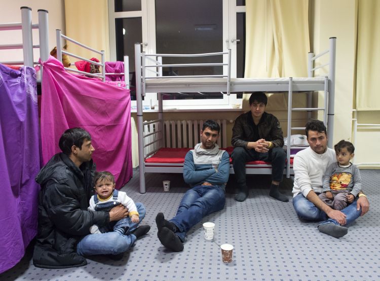 Migranti z Afghánistánu v německé Geře.