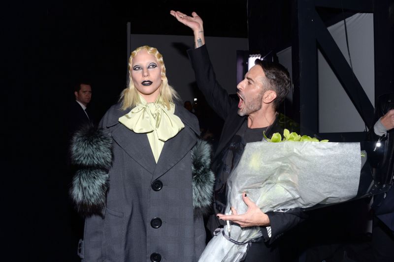 Lady Gaga byla na přehlídce Marca Jacobse v roli modelky.