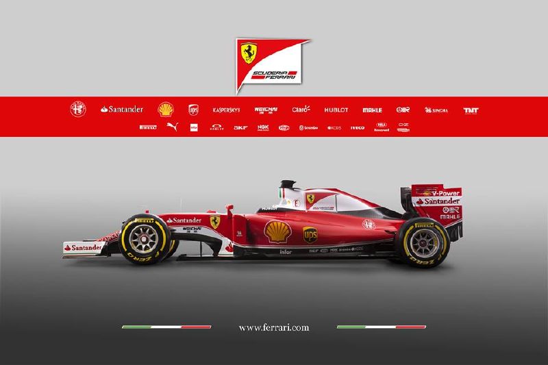 Nový prototyp formule 1 označený SF 16-H.