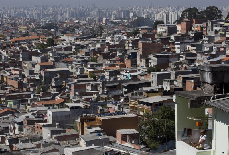 Slum v brazilském Sao Paulu (ilustrační foto). Slum v brazilském Sao Paulu (ilustrační foto).