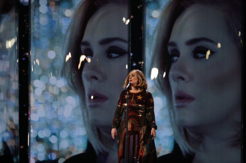 Zpěvačka Adele.