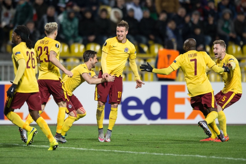 Radost fotbalistů Sparty.