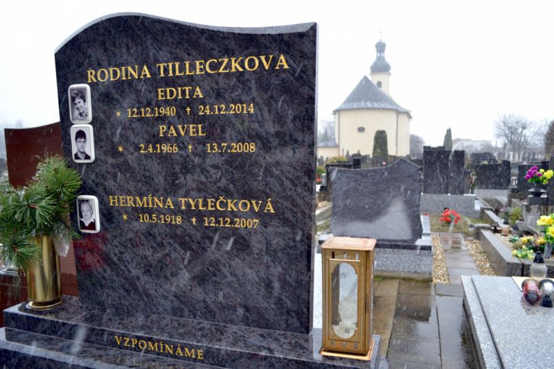 Z Tilleczků Tylečkovi, hřbitov v Hlučíně.