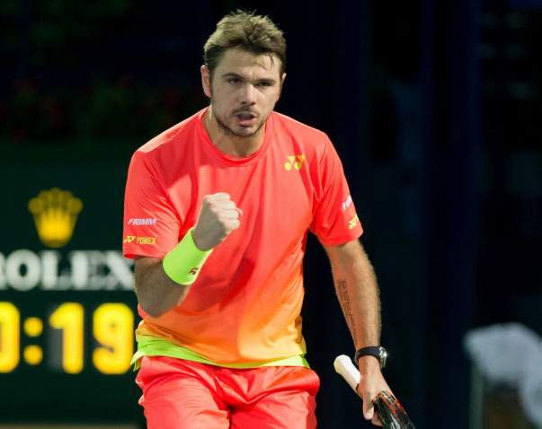 Stan Wawrinka na turnaji v Dubaji