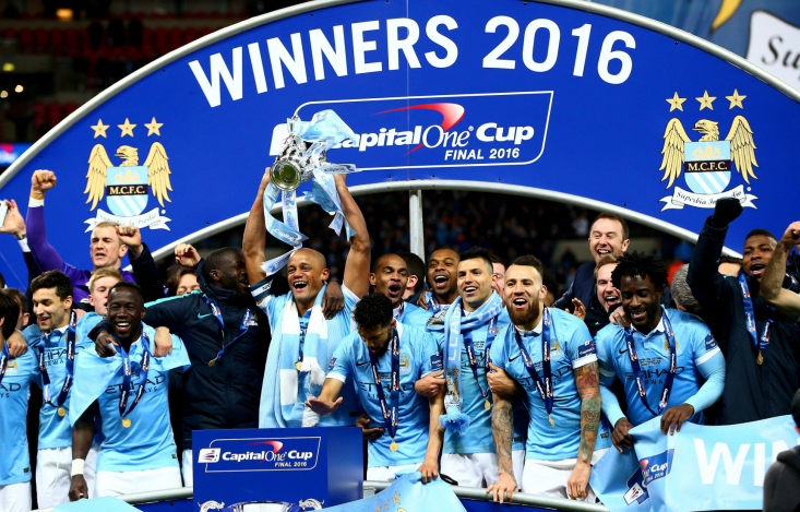 Vítězové Capital One Cupu - tým Manchester City Vítězové Capital One Cupu - tým Manchester City