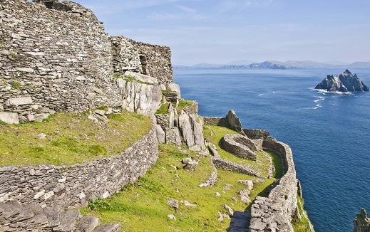 Irský ostrov Skellig Michael.