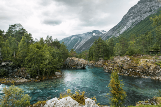 Norské údolí Valldal.