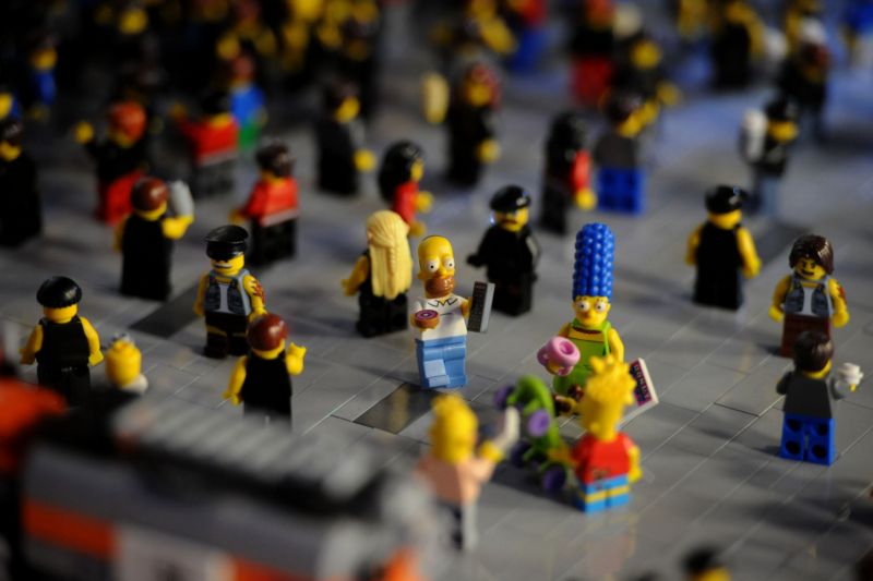 Panáčci stavebnice Lego.