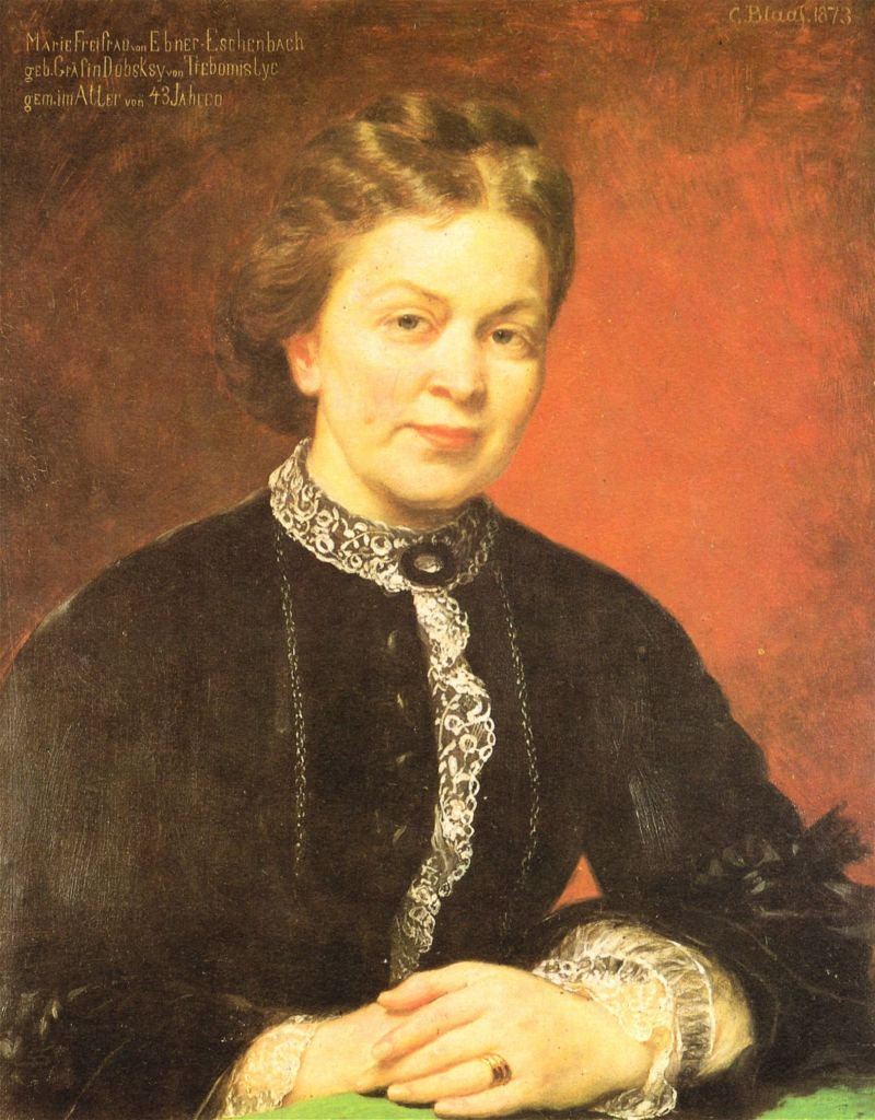 Spisovatelka Marie Ebnerová z Eschenbachu.