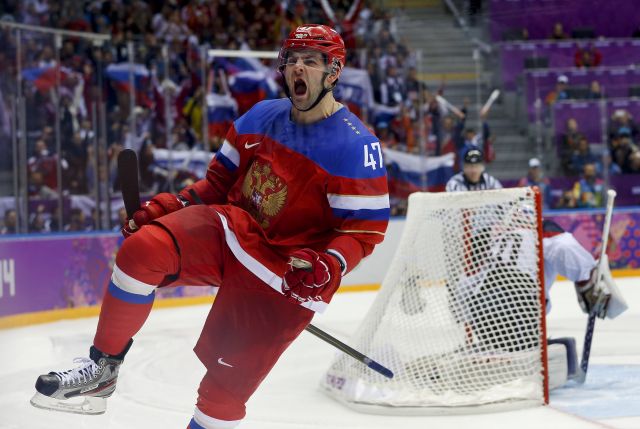 Alexander Radulov v reprezentačním dresu.