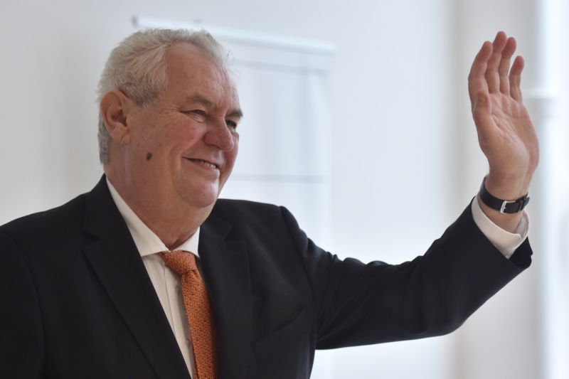 Prezident Miloš Zeman. Prezident Miloš Zeman.