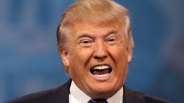 Republikánský favorit o prezidentskou nominaci Donald Trump. Republikánský favorit o prezidentskou nominaci Donald Trump.