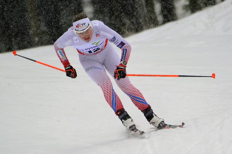 Běžkařka Petra Nováková. 