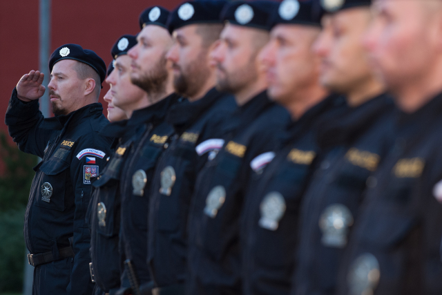 Policisté z Policejní akademie.
