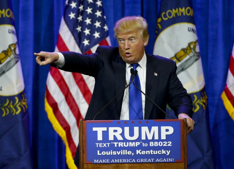 Kandidát na prezidenta USA Donald Trump. Kandidát na prezidenta USA Donald Trump.