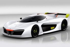 Studio Pininfarina vystavuje prototyp závodního vozu.