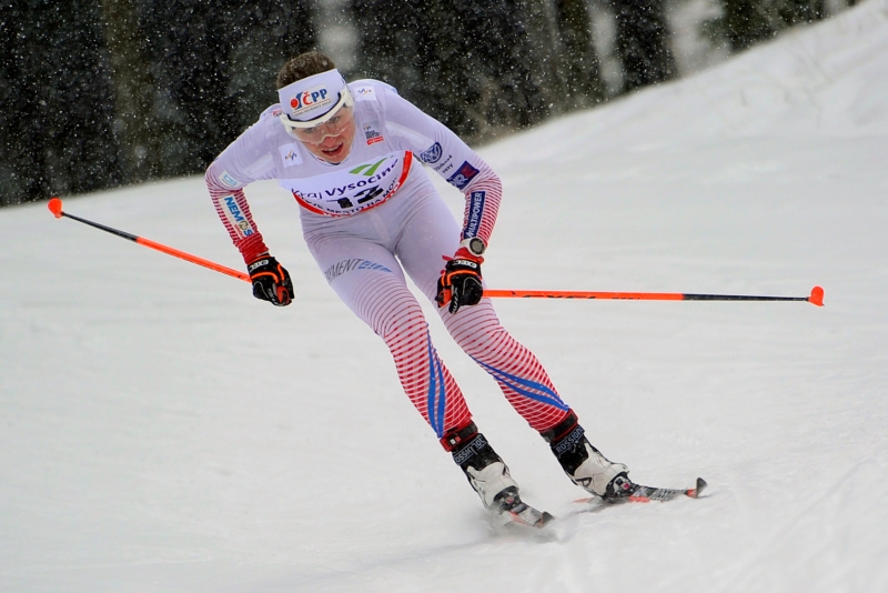 Běžkařka Petra Nováková. 