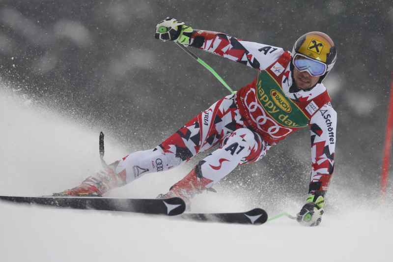 Marcel Hirscher vyhrál potřetí v kariéře hodnocení obřího slalomu.