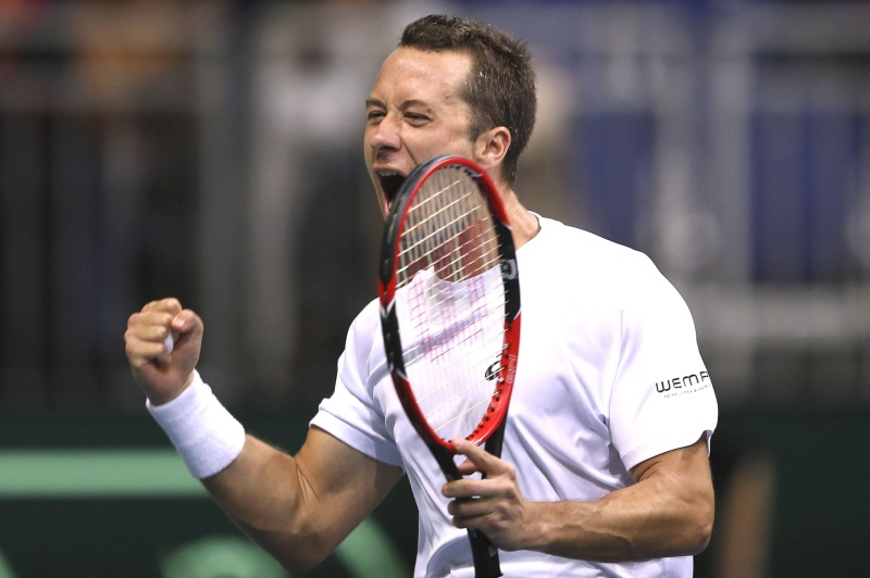 Philipp Kohlschreiber nastoupí po vítězné páteční dvouhře i do čtyřhry.