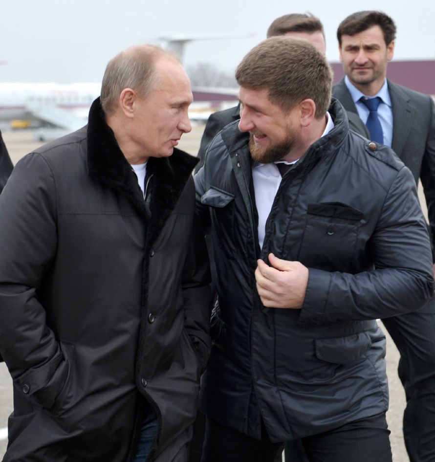 Ramzan Kadyrov a Vladimír Putin.
