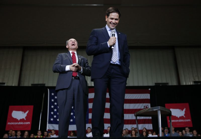 Republikánský kandidát na prezidenta Marco Rubio. Republikánský kandidát na prezidenta Marco Rubio.