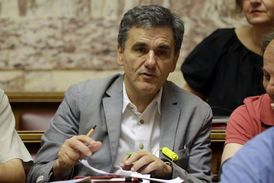 Řecký ministr financí Euklidis Tsakalotos.