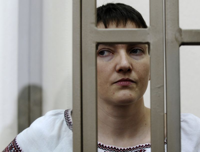 Ukrajinská letkyně Nadija Savčenková. Ukrajinská letkyně Nadija Savčenková.