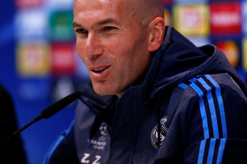 Kouč Realu Madrid Zinedine Zidane.