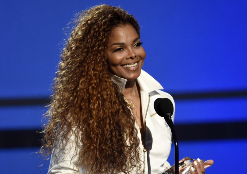 Zpěvačka Janet Jackson.