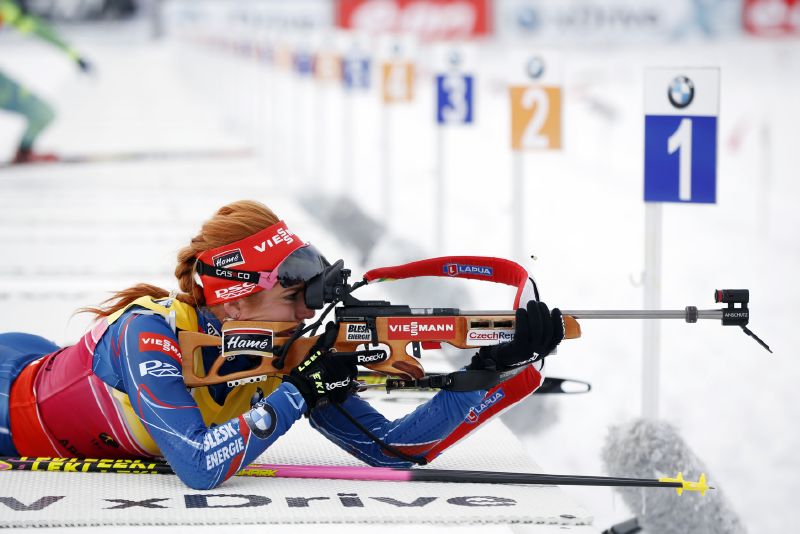 Biatlonistka Gabriela Soukalová.