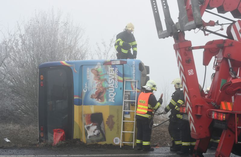 Nehoda autobusu na Lounsku. 