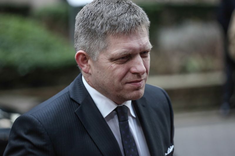 Předseda slovenských sociálních demokratů a premiér Robert Fico.