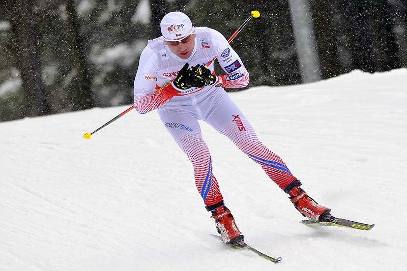 Běžkař Lukáš Bauer. 