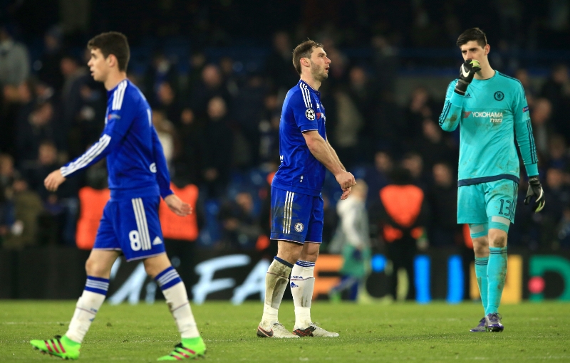 Chelsea vypadla z Ligy mistrů. Chelsea vypadla z Ligy mistrů.