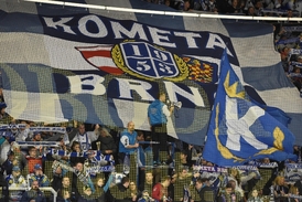 Choreo fanoušků Komety Brno.