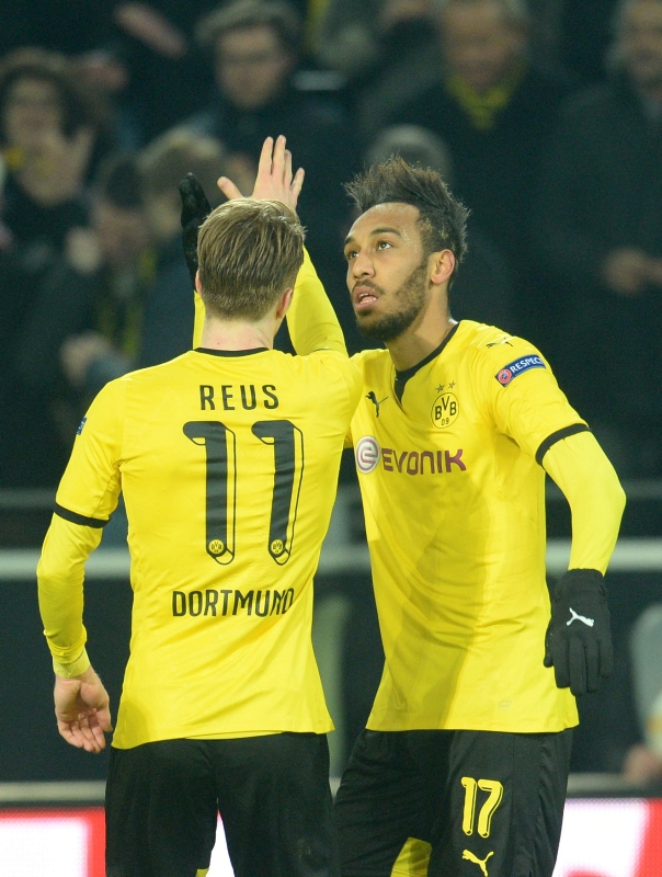 Strůjci vítězství Marco Reus a Pierre-Emerick Aubameyang.