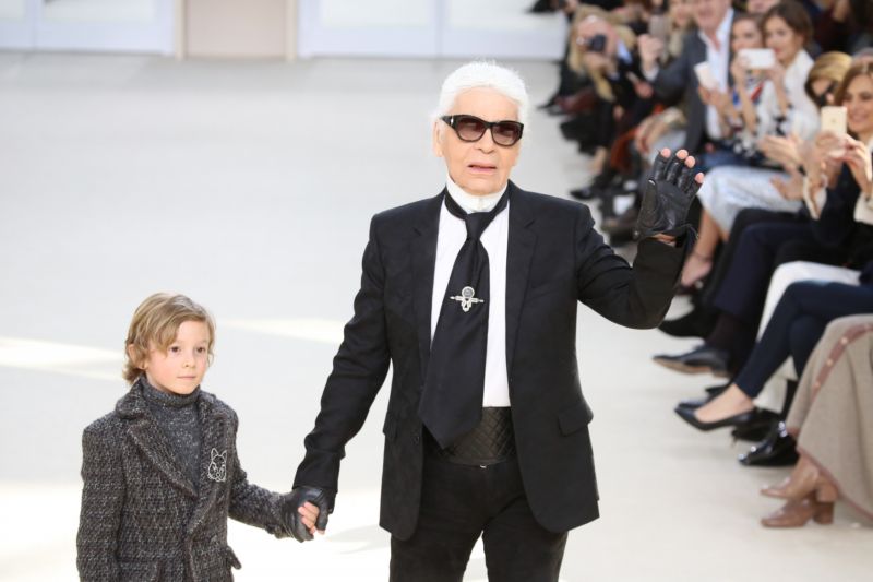 Ikona světové módy Karl Lagerfeld.