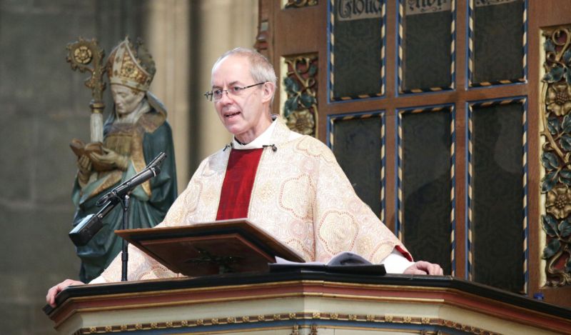 Arcibiskup z Canterbury Justin Welby.