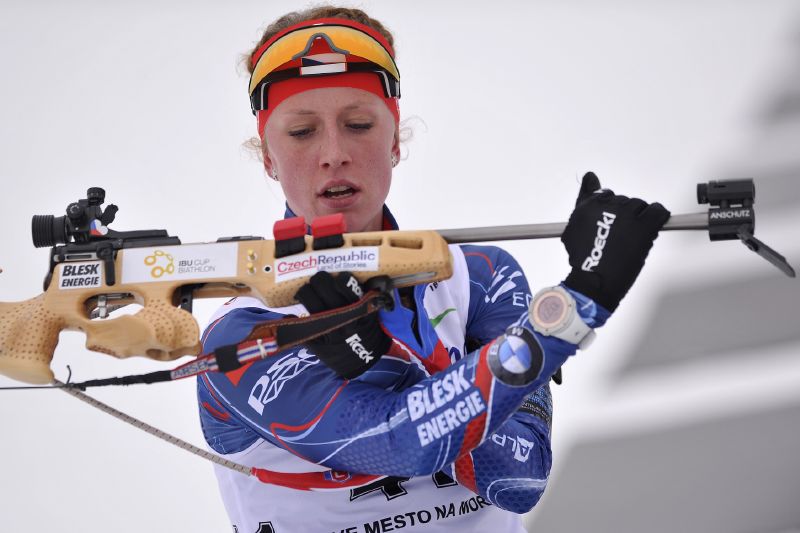 Biatlonistka Jessica Jislová. 