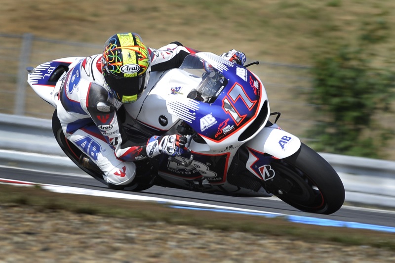 Motocyklista Karel Abrahám. 